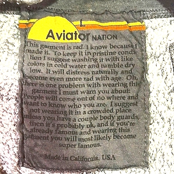 🐨 Aviator Nation Gray Striped Drawstring Sweatpants Juniors L - Picture 8 of 13